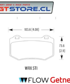 Pastillas de Freno Traseras  HAWK Performance Ceramic New STI 2018 UP