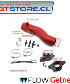 3.0" Inlet Hose Kit WRX 2022-2025 CNC Billet Aluminum Flange + Silicone Pipe